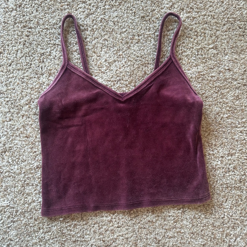 Women's Maroon Spaghetti Strap Top